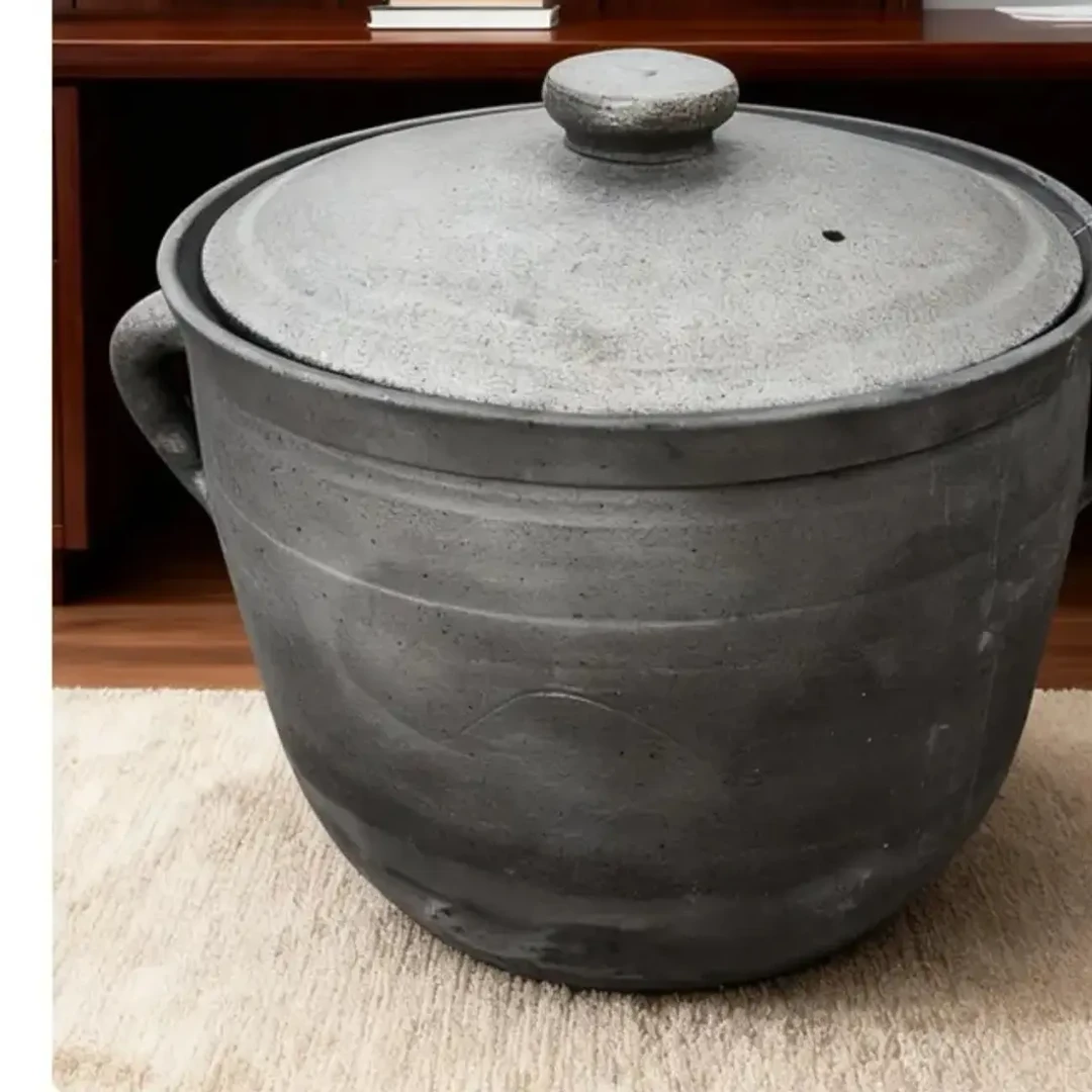 四川荥经非遗手工无釉无涂层大容量土砂锅家用煲汤炖肉
