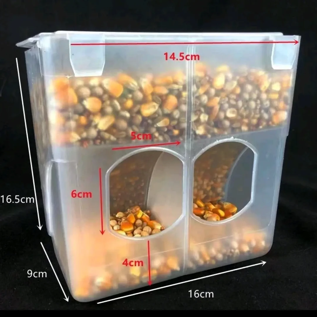 鸽子自动防撒食槽食盒鸡用鸟用自动喂食下料器