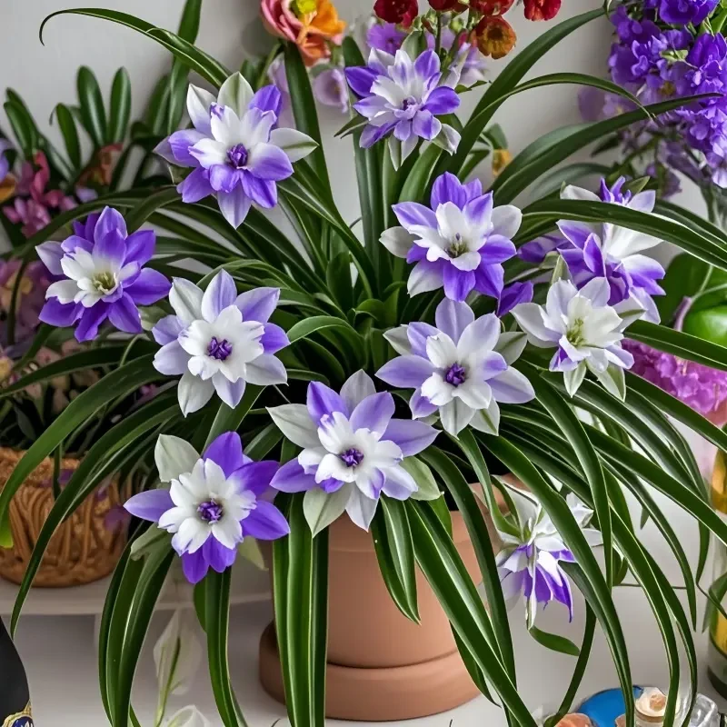 【新品】正宗浓香型金边吊兰大花重瓣花卉绿植盆栽四季可种耐寒耐热