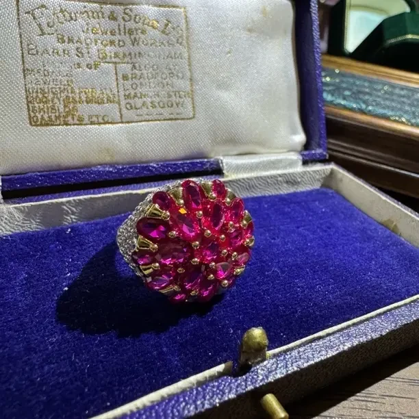 铜合金戒指 《019》原克拉满钻豪镶戒指