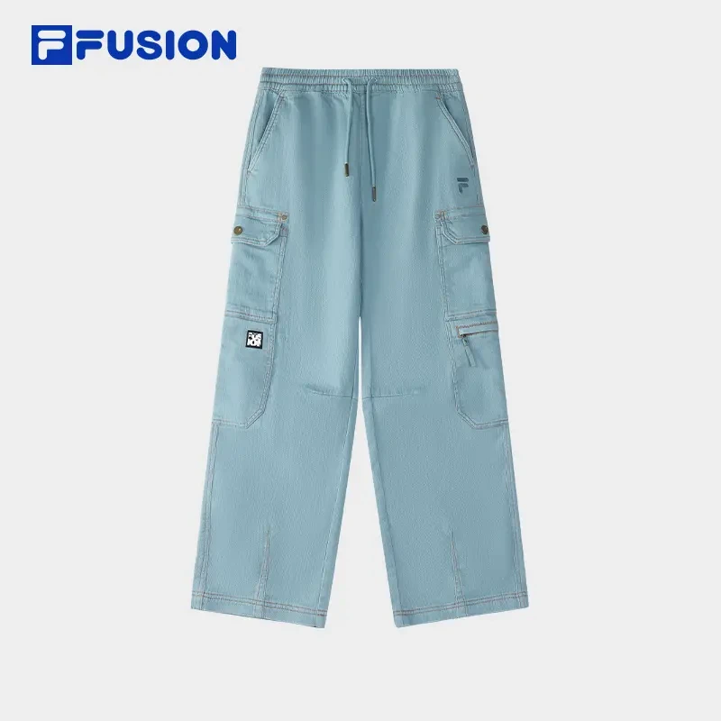 FILA斐乐直筒四季款复古宽松水洗百搭印花潮流运动裤舒服穿搭