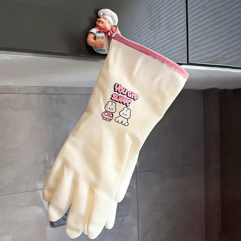 洗碗手套家务厨房耐用女加厚丁腈橡胶乳胶清洁刷碗洗衣防水胶皮HR