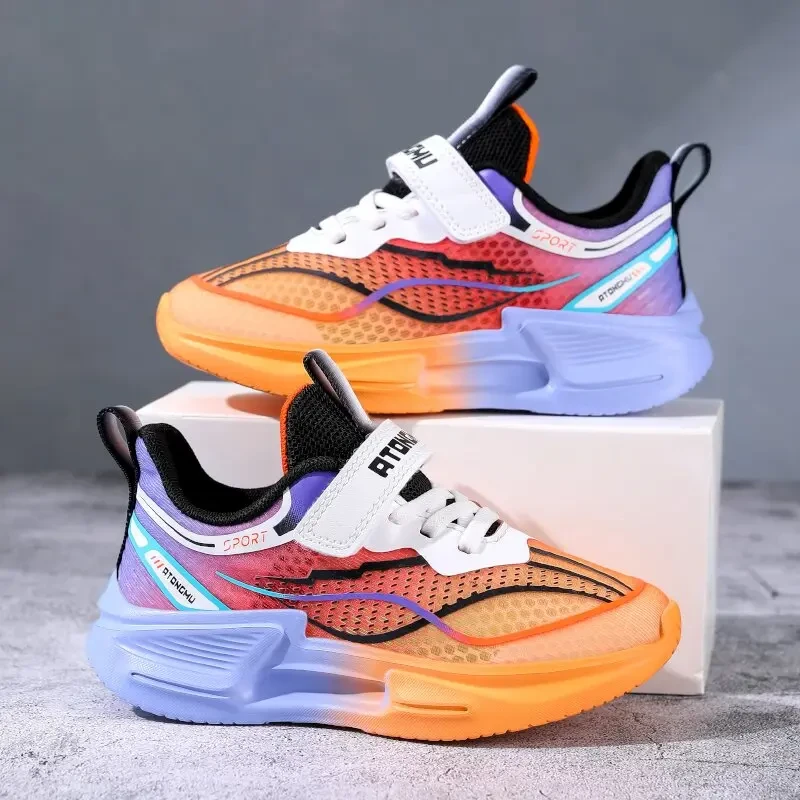 夏季大网孔透网轻男孩跑步鞋透网运动鞋男童儿童夏季高街潮款鞋子