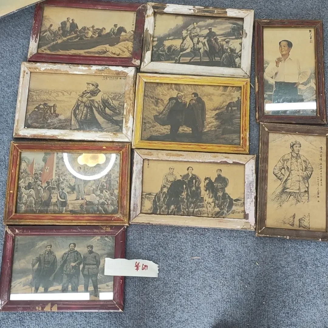 复古怀旧民俗老物件印刷画相框墙壁装饰品