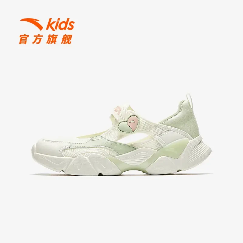 安踏儿童女大童框子鞋2025夏季新款舒适防滑耐磨青少年沙滩鞋凉鞋