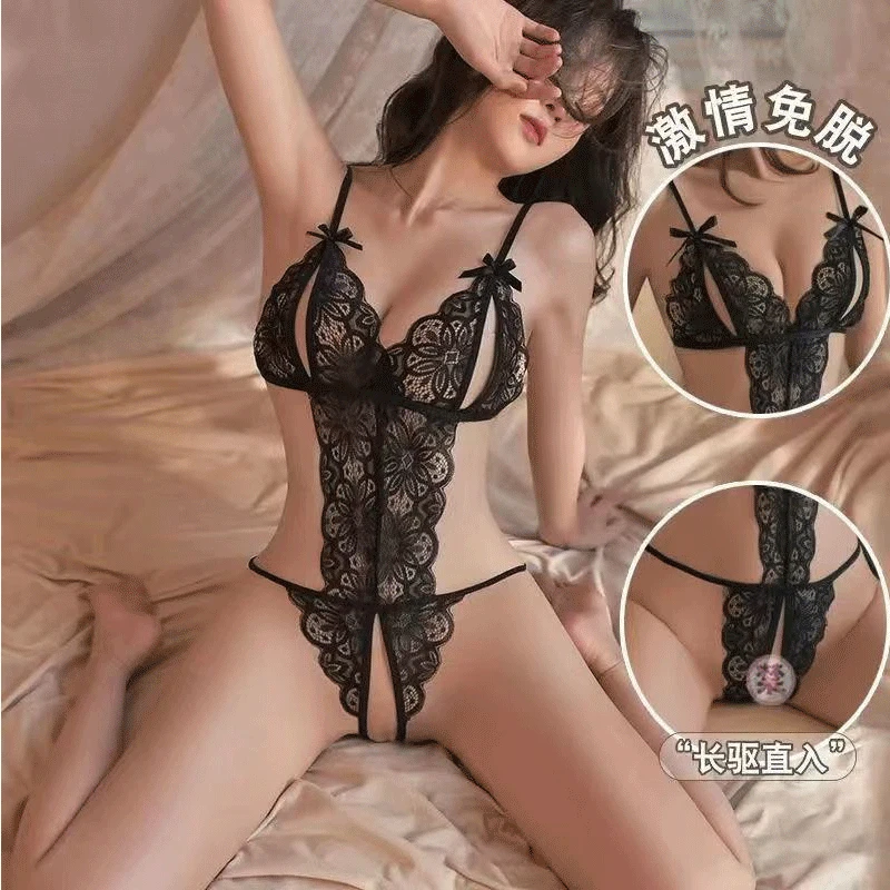 洛姿/性感睡衣情调高级感蕾丝吊带修身轻奢家居款睡衣睡裙A16