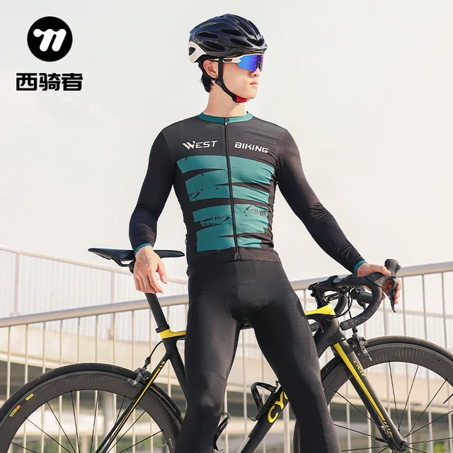 西骑者骑行服公路车男女款2025新款自行车长袖速干透气上衣骑行裤