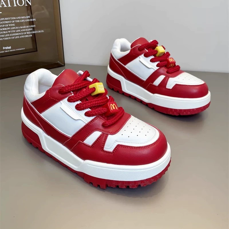 虞书欣同款小胖丁鞋女款ins潮小白鞋增高厚底面包鞋时尚休闲板鞋