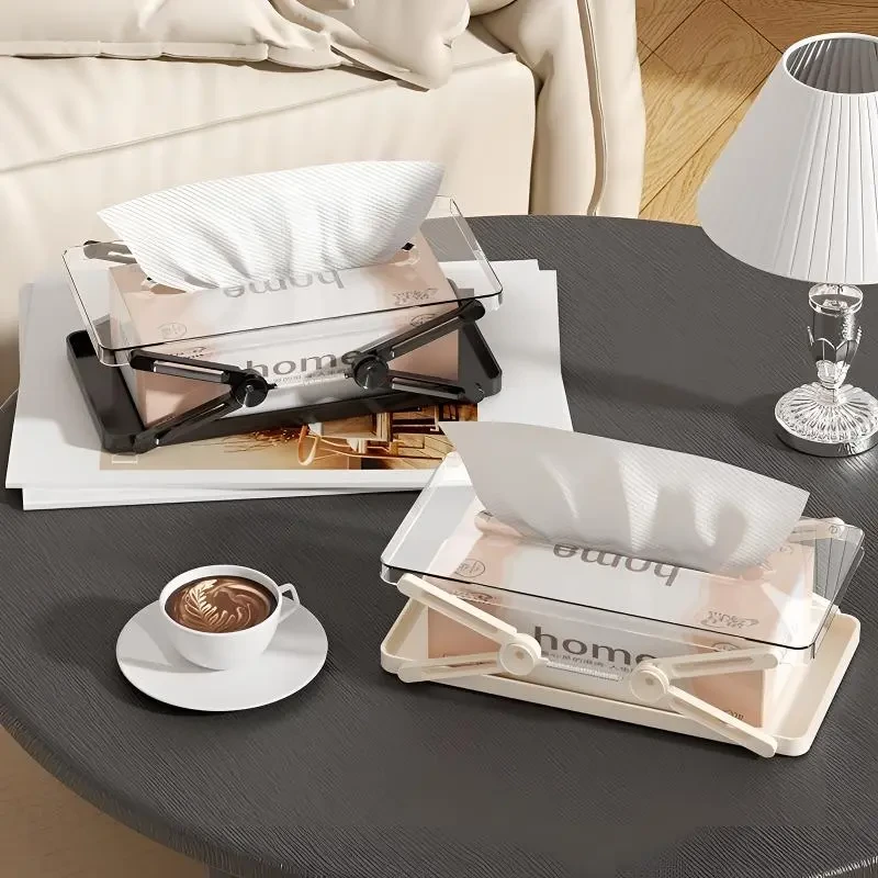 映调轻奢创意升降抽纸盒弹簧抽纸收纳盒客厅卧室餐厅家用纸巾盒