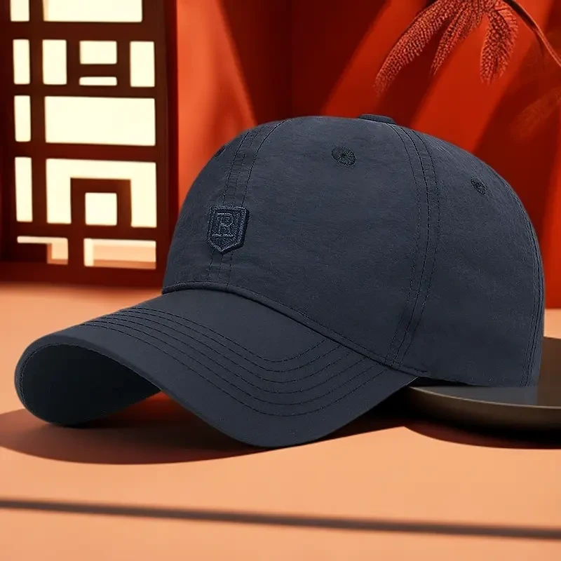 帽子男夏运动棒球帽薄款速干太阳帽登山帽钓鱼帽遮阳帽鸭舌帽春秋