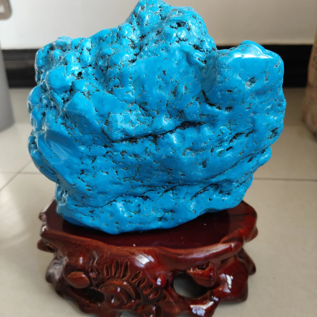 绿松石原石，玉化蓝精品