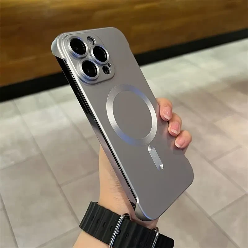 新款苹果16高级感手机壳iPhone15promax磁吸14/13/12无边框半包硬