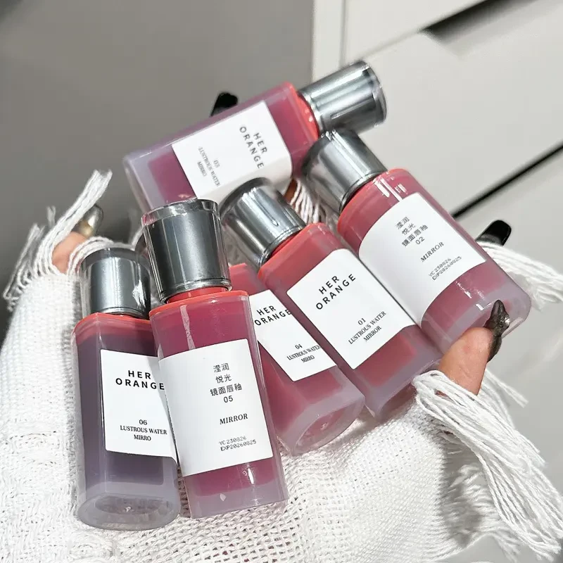 HERORANGE氛围感病娇美女~冷门韩系镜面唇釉可口摩卡色棕调口红