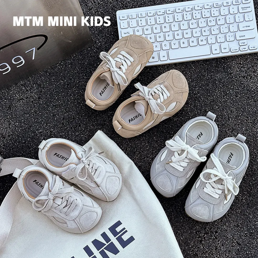 韩版儿童德训鞋男女童休闲板鞋春秋款中小童运动鞋宝宝软底学步鞋