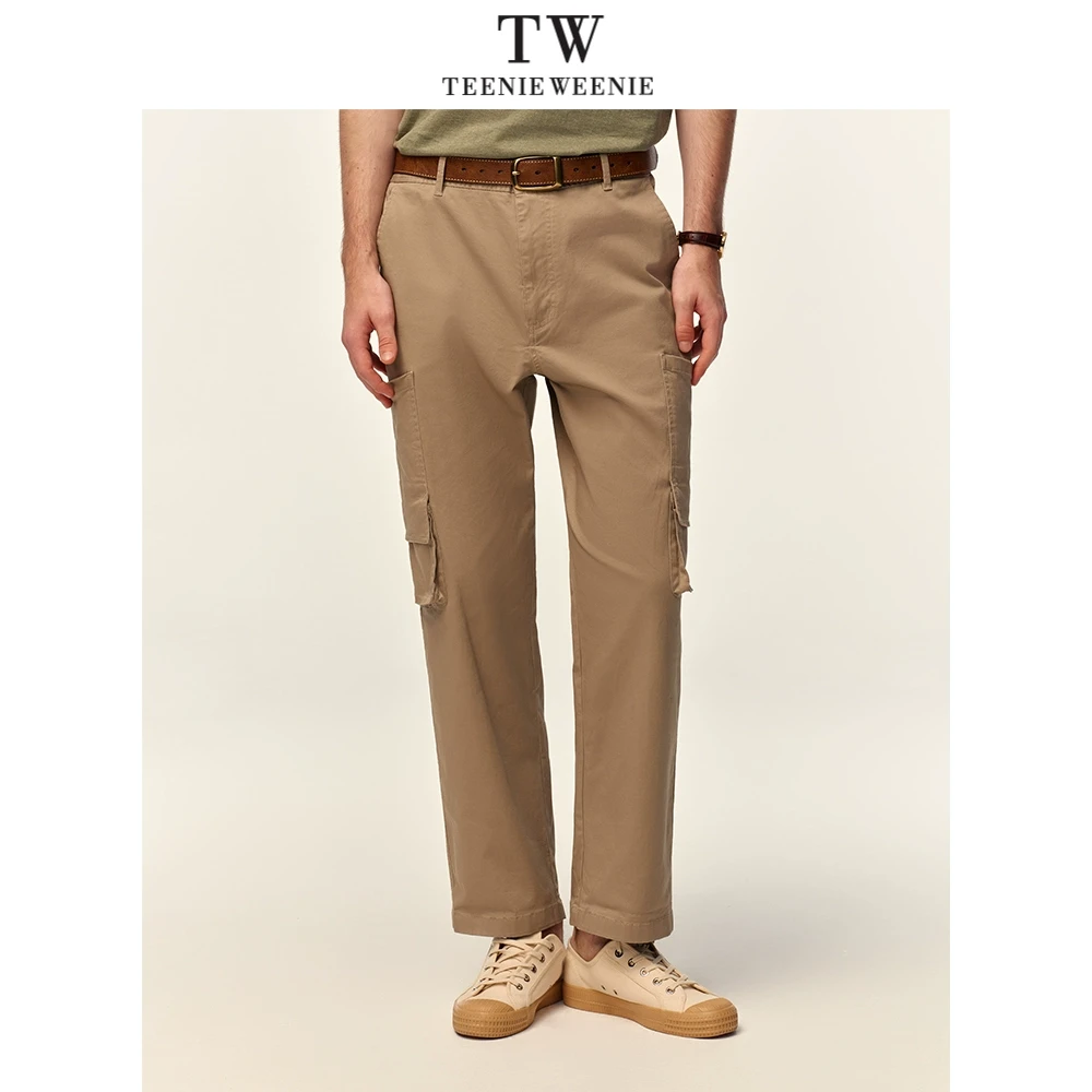小熊男装休闲裤2025欧若假日风多口袋潮流时尚工装裤TNTC25E604S