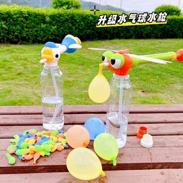 儿童夏天戏水卡通背包水枪水气球多功能打水仗神器男女孩喷水玩具