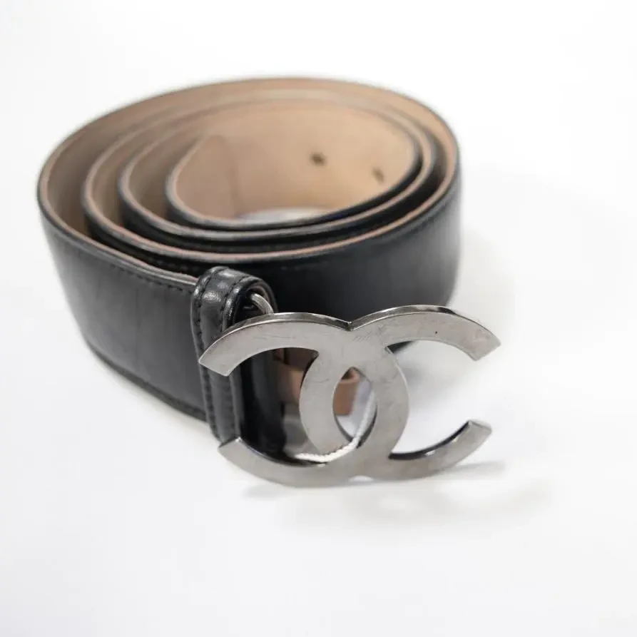 Chanel多元素枪灰扣腰带85