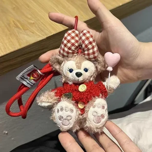 毛绒公仔汽车钥匙扣包包挂件钥匙串高级感雪莉玫挂件情侣汽车装饰