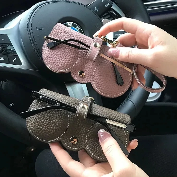 眼镜袋墨镜太阳镜男女保护盒便携抗压放眼睛包弹片自动闭合收纳套