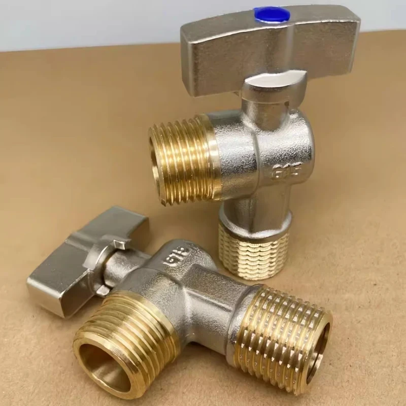 大流量角阀铜体家用球芯全开球阀燃气热水器专用三角阀4分