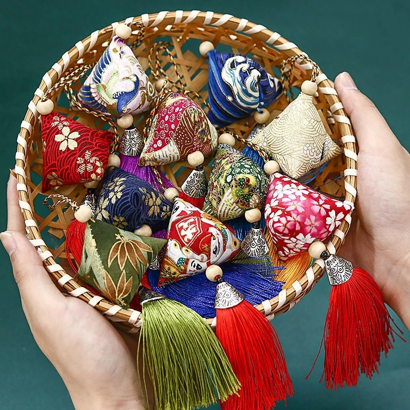 【拍一发五】香包艾草粽子香囊挂件风然包手工缝制随身包