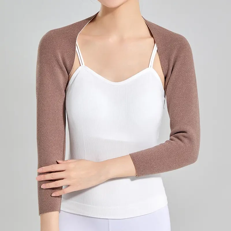 德绒护肩膀加绒护颈椎冬天保暖男女坎肩睡觉月子肩周防寒中老年