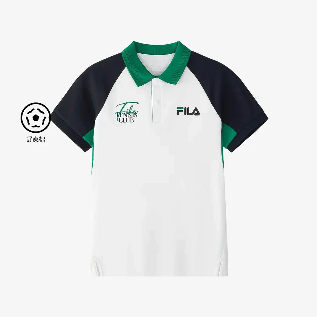 FILAKIDS斐乐儿童【假日网球之旅】男大童运动短袖POLO衫K12B523126