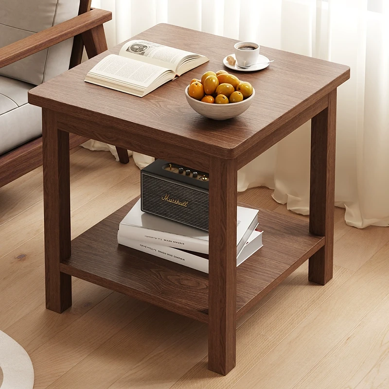 实木小方桌沙发边几客厅家用侧边柜2025新款床头置物架家用床边柜