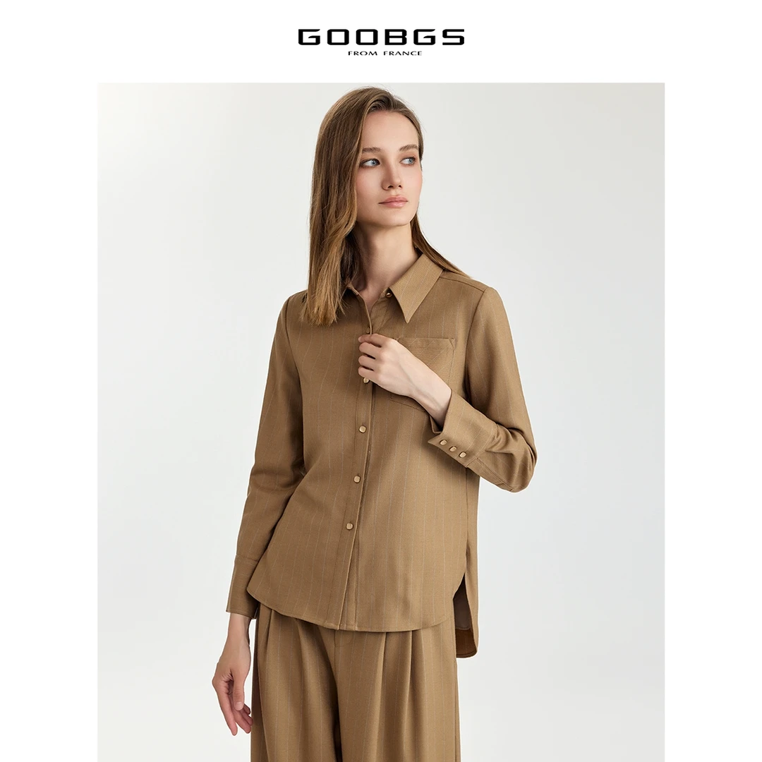 【谷邦L+】 复古条纹衬衫 G4355462-6