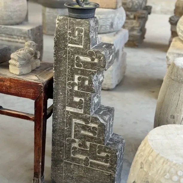 石材青石雕刻石靠 不包邮