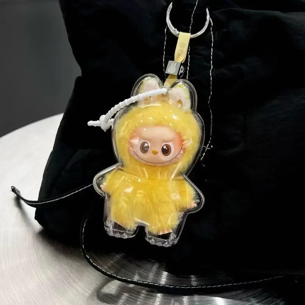 迷你保护壳娃娃labubulabubu4.0收纳盒防尘罩防脏迷你透明壳布布