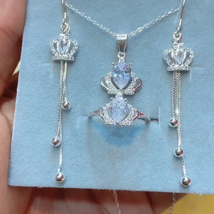 坠链均足银 足银990三件套 ساپ كۈمۈش يۈرۈشلۈك