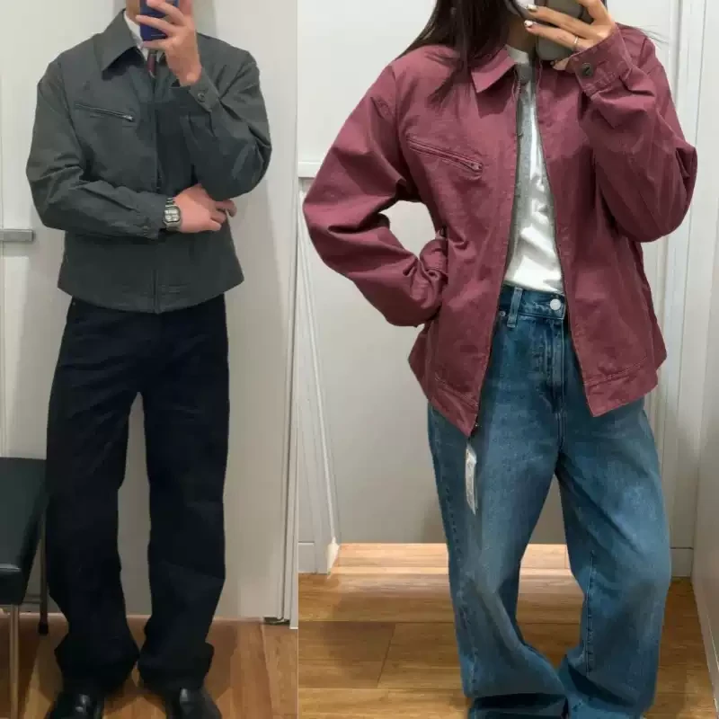 致敬经典！巴恩风底特律工装夹克春季情侣美式复古休闲拉链外套