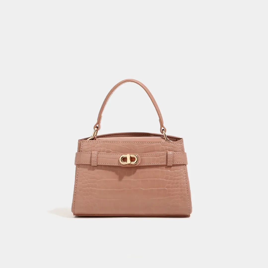 CanniKanlm【新年礼物】鳄鱼纹凯莉包包女新款高级质感单肩斜挎包