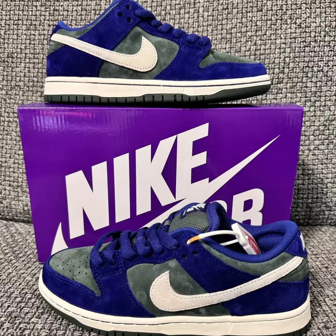 NIKE Dunk SB Low 绿蓝白 男女同款 低帮休闲板鞋 HF3704-400