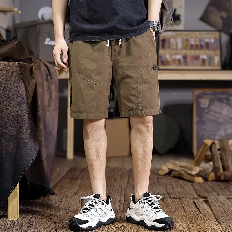 Cebrodz美式复古痞帅工装短裤男士宽松休闲夏季薄款中裤