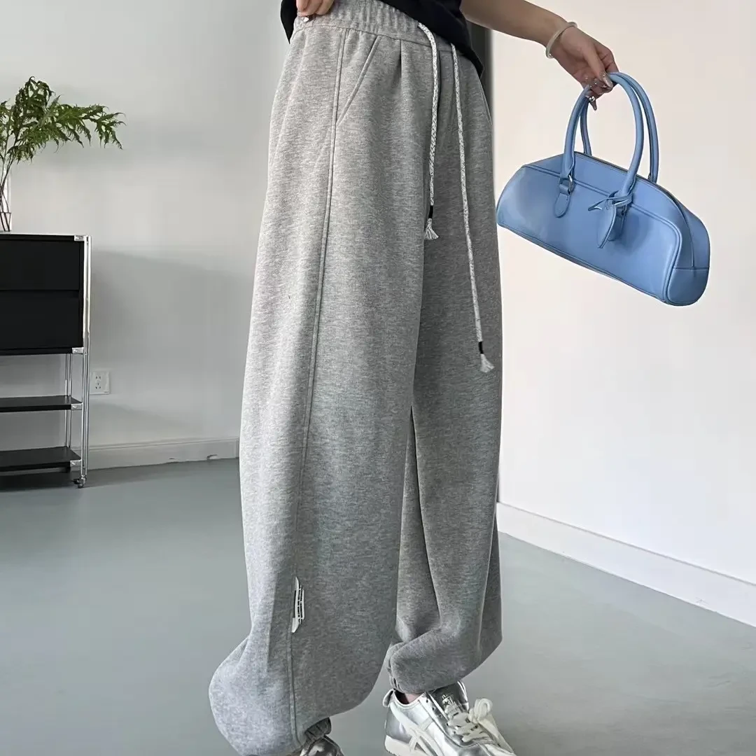 多色可选时尚休闲宽松运动裤轻松搭出活力风女款