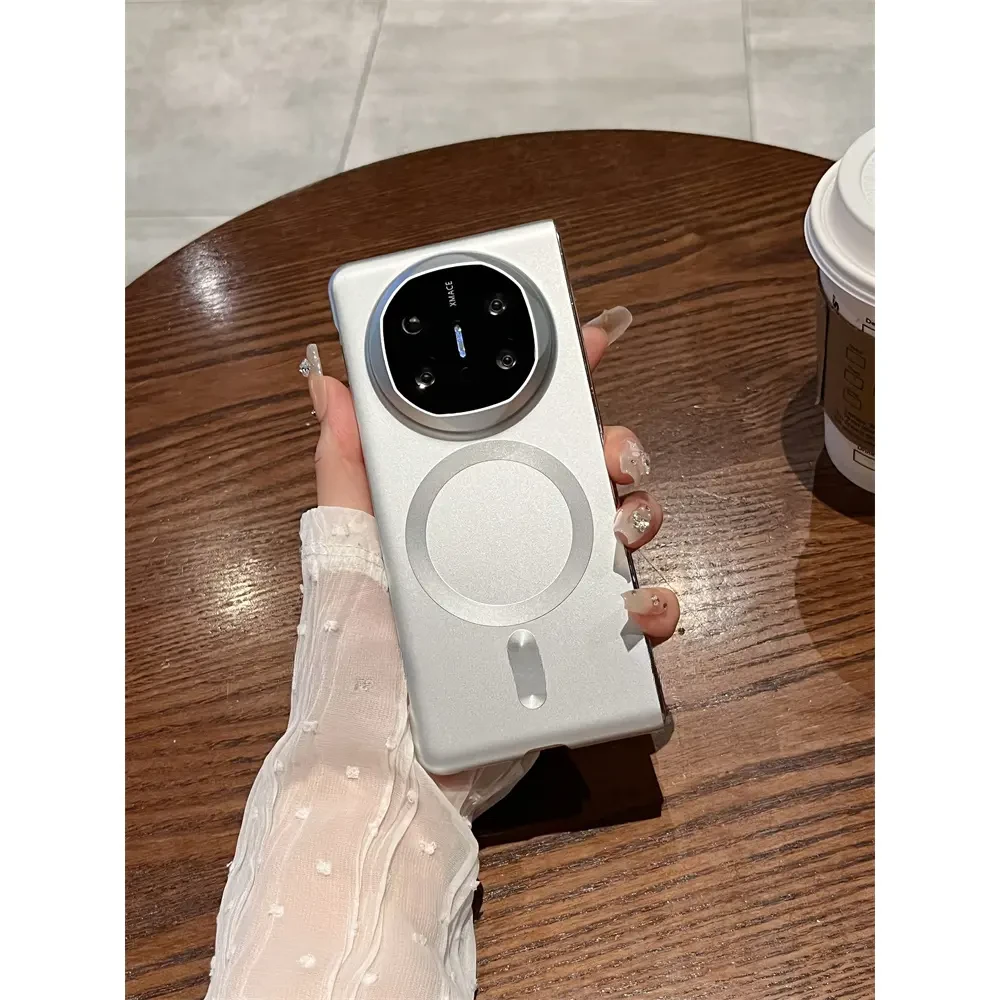 适用华为MateX6手机壳纯色磁吸MateX5超薄无边框x5典藏版保护套女