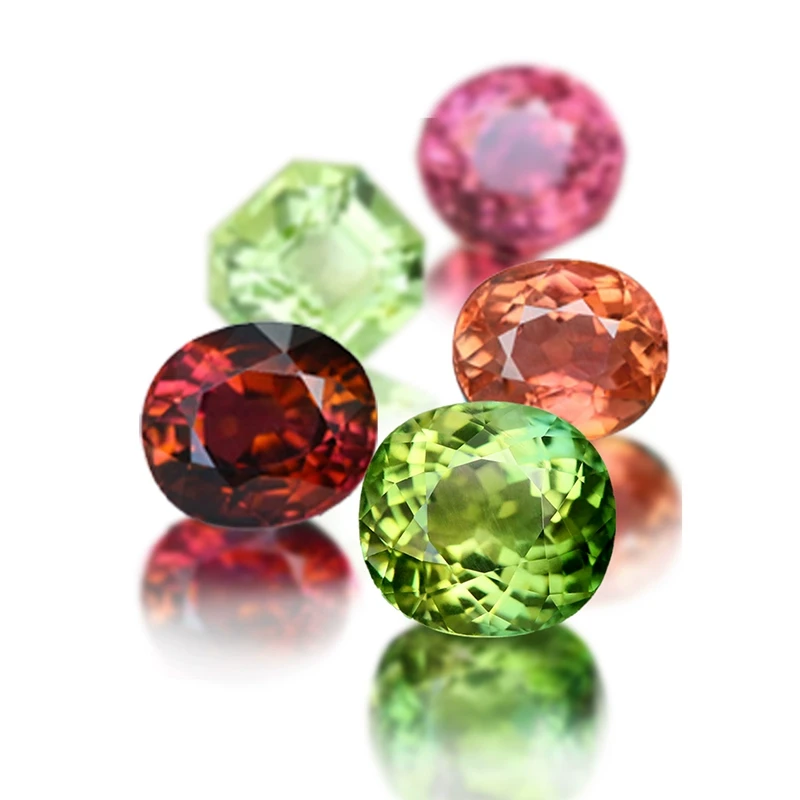 F-BX2天然碧玺巴西裸石镶嵌个性时尚戒指吊坠耳坠项链手链精品