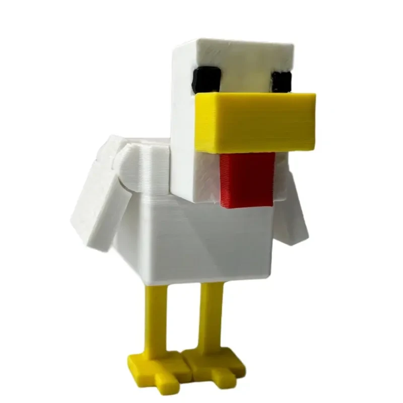 领养一只小鸡我的世界小鸡手办模型桌面玩具游戏周边