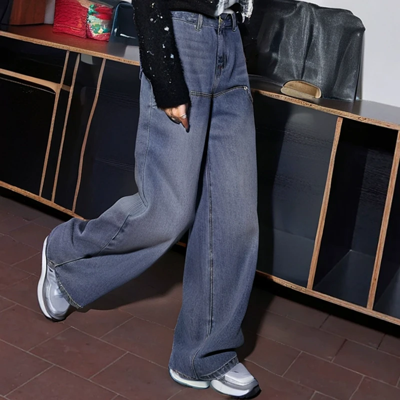 43772【N系列】直筒阔腿牛仔裤Y41AK178