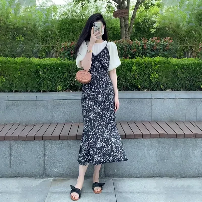 三亚云南西双版纳洱海大理海边度假拍照穿搭旅游女装沙滩连衣裙子