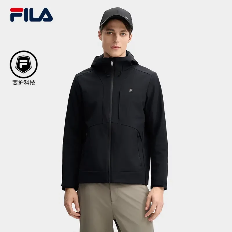 Fila/斐乐男春季新款【梭织连帽夹克明星同款】运动外套F11M513704F