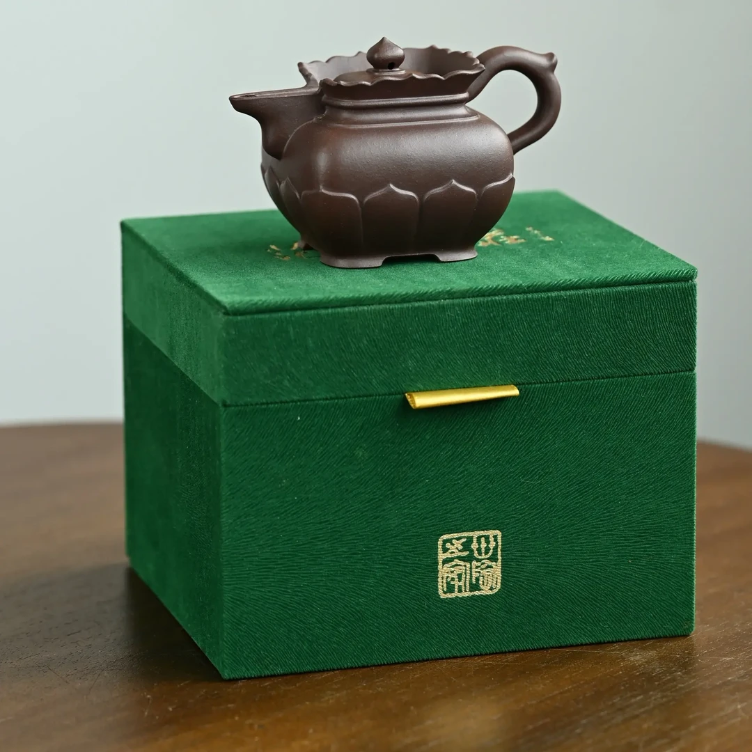 僧帽·全手工  紫砂壶容量110cc/极品老紫泥