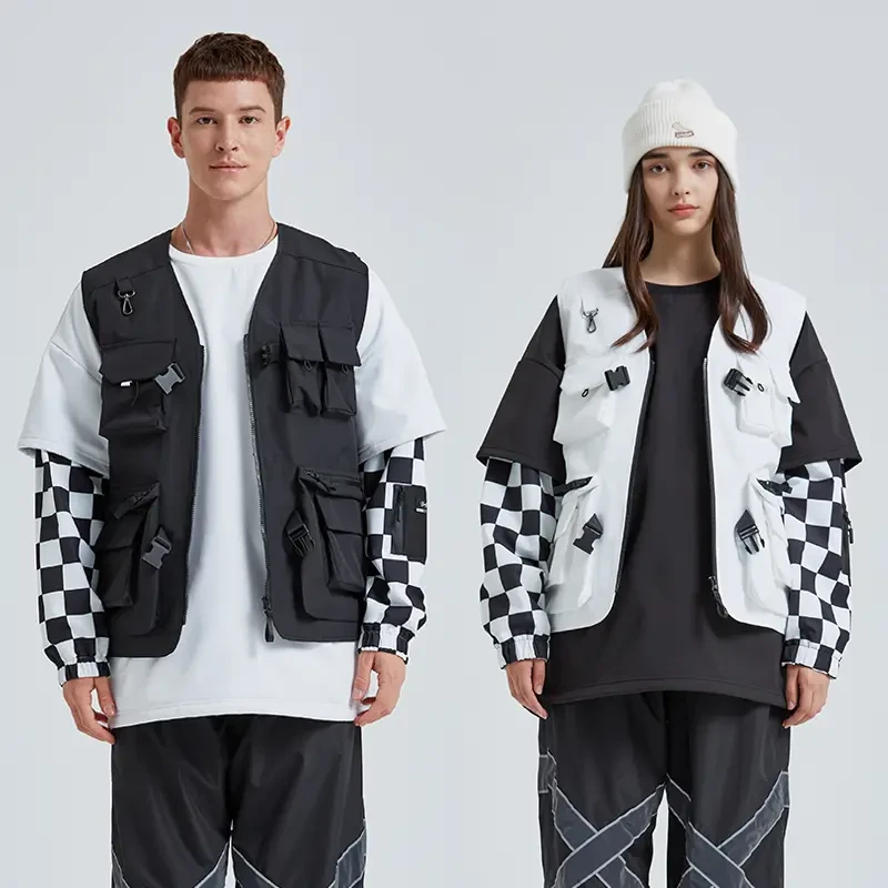 RAWRWAR滑雪服男女款户外单板滑雪马甲网红小众外套上衣卫衣外搭