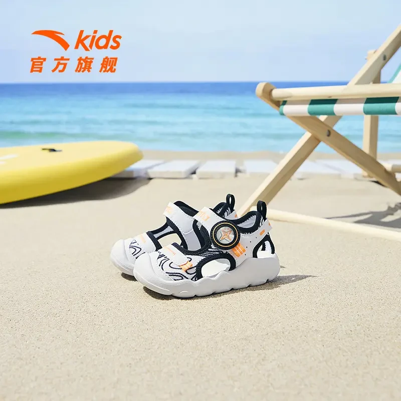 安踏儿童夏季沙滩鞋新款男婴童舒适透气户外休闲凉鞋A312320066H