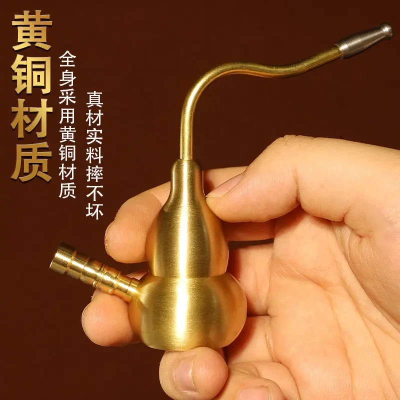 【可清洗可拆卸】纯水过滤烟嘴粗中细通用便捷送礼纯铜水壶烟斗