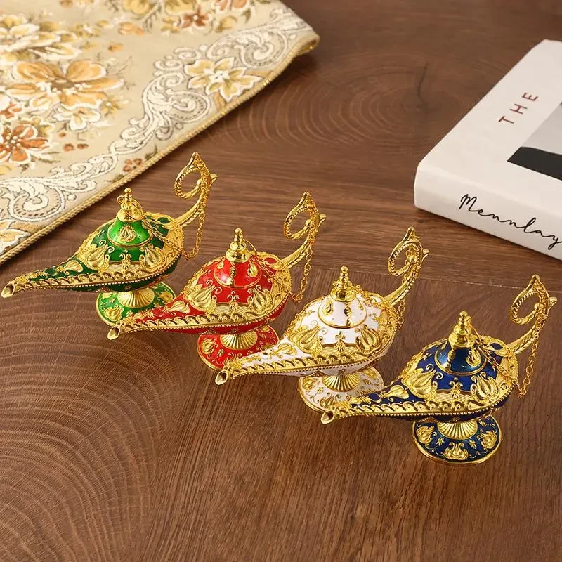 阿拉丁神灯新款特小号大号都有金属许愿灯艺术摆件复古欧式工艺品