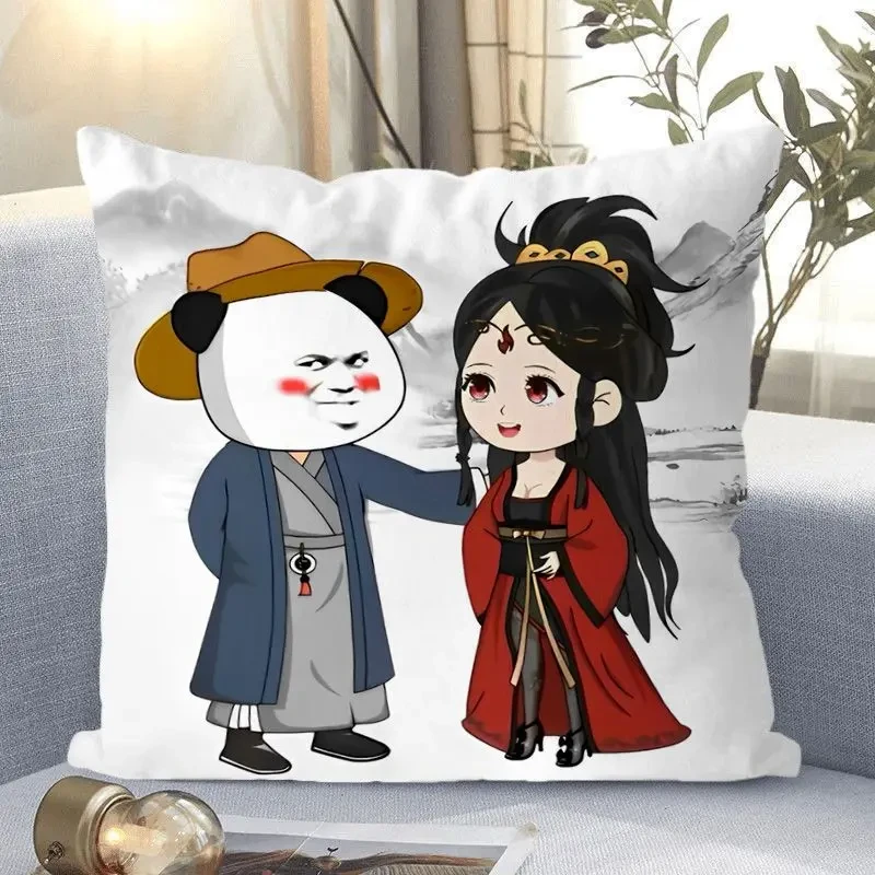 沙雕坏笑虾仁可爱情侣卧室抱枕学生卧室个性抱枕双面创意午睡枕