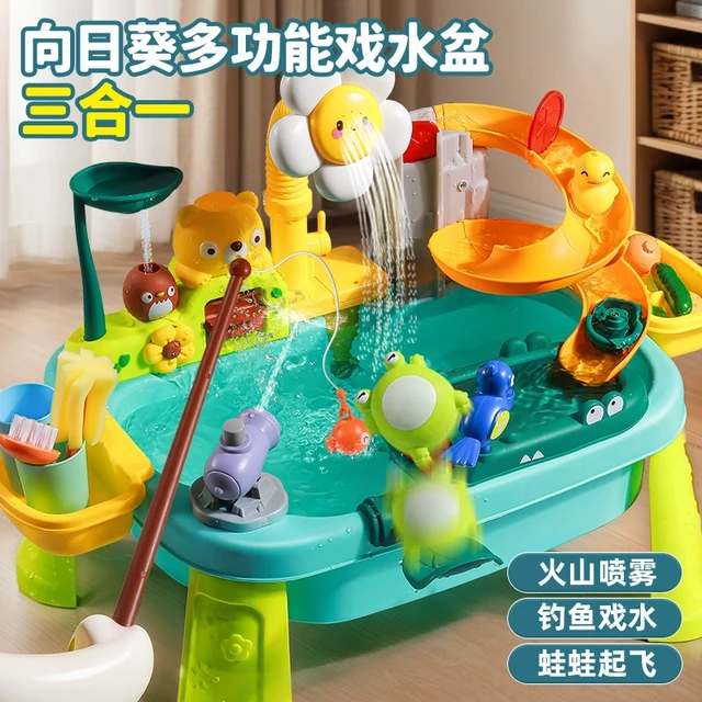 儿童洗碗机玩具循环出水戏水桌过家家厨房洗手池宝宝玩水水池盆台